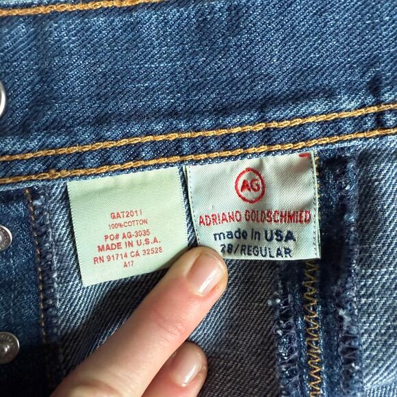 AG Adriano Goldschmied Denim Skirt 'The Frontier' Size 28 Made in USA Cotton - Picture 8 of 11